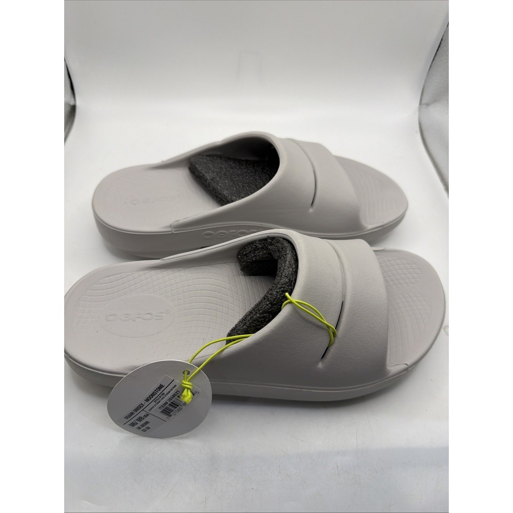 OOFOS OOAHH Nomad Grey Sandals Size EU 39 US M6 W8 Recovery Comfort Shoes